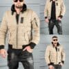 Geaca bomber pentru iarna din material rezistend la apa-moca cod 17301-1