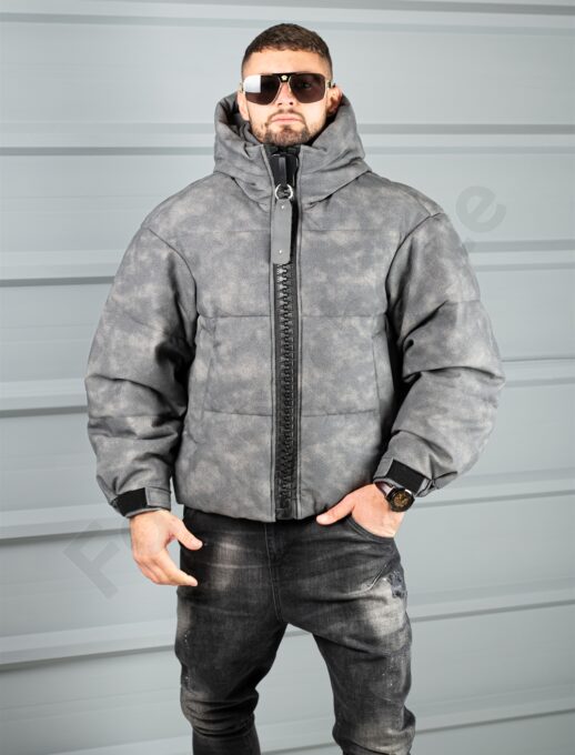 Geaca barbati Oversize pentru iarna cu fermoar mare cod 88539