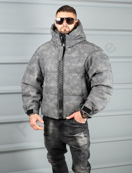 Geaca barbati Oversize pentru iarna cu fermoar mare cod 88539