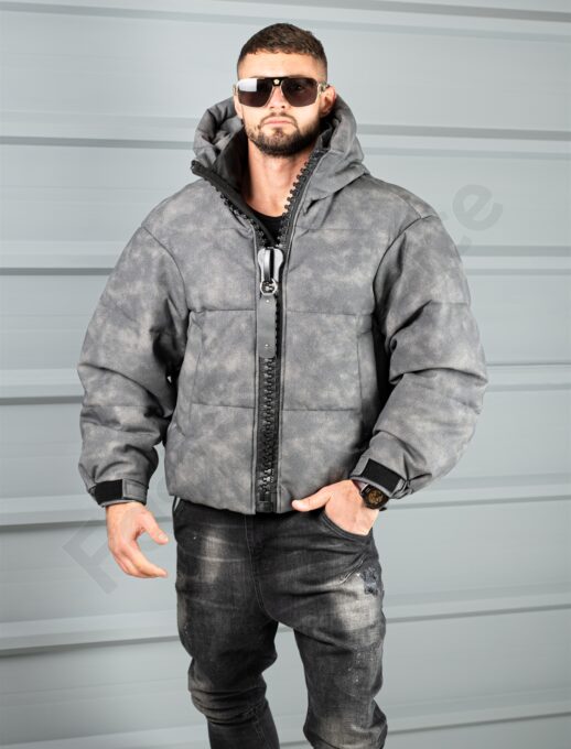 Geaca barbati Oversize pentru iarna cu fermoar mare cod 88539