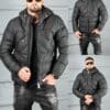 Geaca barbati pentru iarna din material impermeabilizat cod 7008