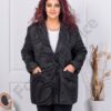 Sacou maxi elegant cu motive in relief cod 30079