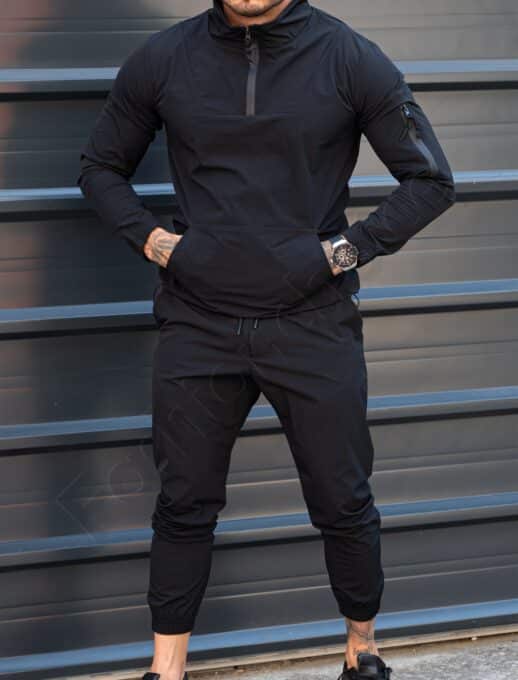 Compleu sport din fas cu hanorac tip hoodie cod 1837