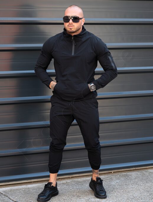 Compleu sport din fas cu hanorac tip hoodie cod 1837