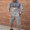 Compleu pentru barbati din fas cu gluga-gri cod 26-05-2