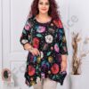 Tunica maxi in clos cu imprimeu de arta cod 1432-2