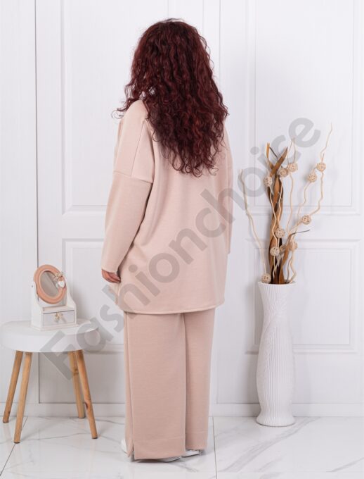 Compleu maxi cu imprimeu auriu Liberty-capucino cod 10097-4