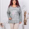Tunica maxi in clos cu aplicatie din plasa-kaki cod 3995-2