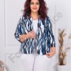Blazer maxi elegant cu imprimeu abstract cod 1439-16