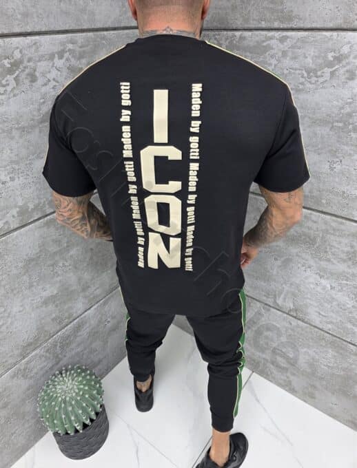 Compleu pentru barbati cu maneca scurta si banda din fas cod 1274