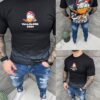 Tricou barbati cu imprimeu Donald Duck-negru cod 2027