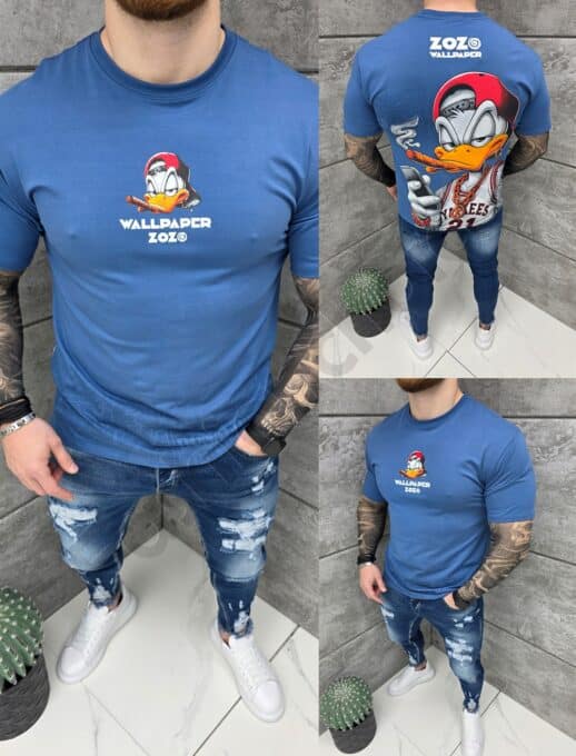 Tricou barbati cu imprimeu Donald Duck-parlament cod 2027-1