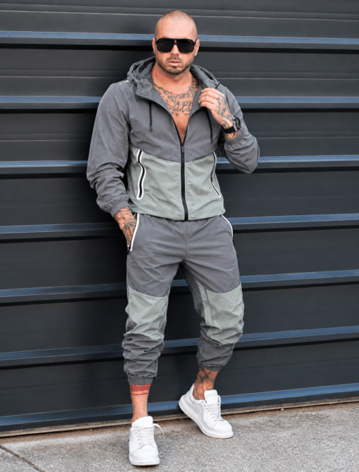 Compleu pentru barbati din fas in doua culori-gri cod 26-07-2