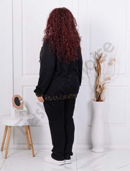 Compleu maxi sport cu imprimeu figuri abstracte cod 1464