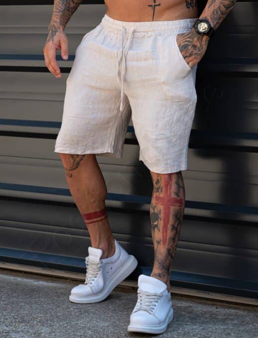 Pantaloni scurti Italieni pentru barbati din 100% In-capucino cod 27100-5