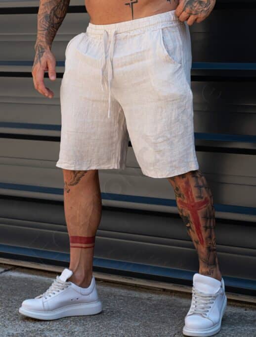 Pantaloni scurti Italieni pentru barbati din 100% In-capucino cod 27100-5