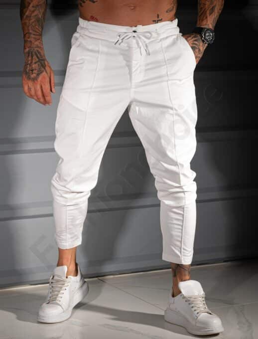 Pantalon pentru vara sport/elegant-alb-cod 231331