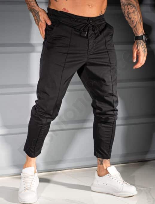 Pantalon pentru vara sport/elegant-negru-cod 231331-1