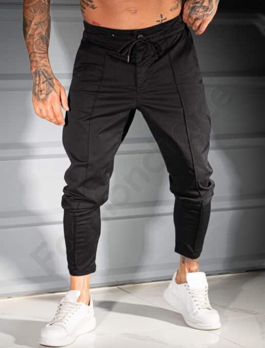 Pantalon pentru vara sport/elegant-negru-cod 231331-1