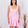Rochie cocheta cu spate gol si funda-roz cod 3207-3