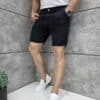 Pantalon scurt elegant pentru barbati din 100% In-negru cod 1499-3