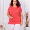 Bluza maxi din 100% bumbac cu imprimeu mica-rodie cod 6965-9