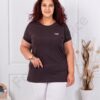 Bluza maxi din 100% bumbac cu imprimeu mica-ciocolata cod 6965-8
