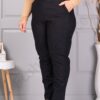 Pantalon maxi stilat de dama cu talie inalta si silueta clasica cod 4361