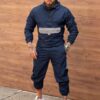 Compleu pentru barbati din fas cu hanorac hoodie-albastru cod 623-1