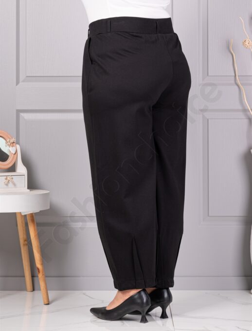 Pantalon maxi clasici de dama cu accent in partea de jos cod 7344