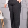 Pantalon maxi elegant de dama cu croi lejer-culoare melanj cod 2494-3