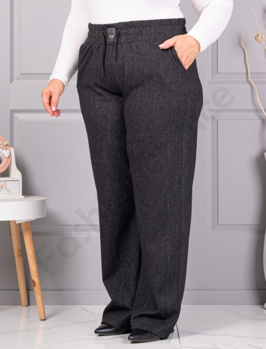 Pantalon maxi elegant de dama cu croi lejer-culoare melanj cod 2494-3