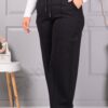 Pantalon maxi elegant de dama cu croi lejer si dunga exterioara cod 73902