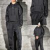 Compleu pentru barbati cu hanorac hoodie si fermoare STYLE DESIGN-negru cod 6660