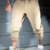 Pantalon sport pentru barbati din fas cu buzunare in fata-bej cod 26175-1
