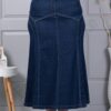 Fusta maxi groasa din denim elastic cod 26107