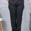 Pantalon maxi elegant cu curea in talie-negru cod 5089