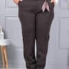Pantalon maxi elegant cu curea in talie-maro cod 5080