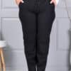 Pantalon maxi de dama cu talie elastica si emblema mica cod 2636