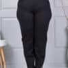 Pantalon maxi de dama cu talie elastica si inscriptii cod 2497